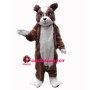 Adult Fancy Brown Dog Mascot Costume