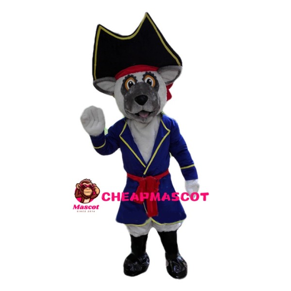 Experienced Dog Captain Mascot Costume