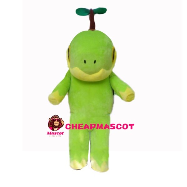 Cartoon Little Dinosaur WIth Bamboo Dragonfly Mascot Costume