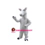 Mild Sheep Full Of White Long Fur Mascot Costume