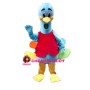 Blue Peacock With Colorful Tail Mascot Costume