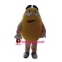 Round Chocolate Beans Mascot Costume