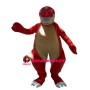 Giant Forceful Red Dinosaur Mascot Costume