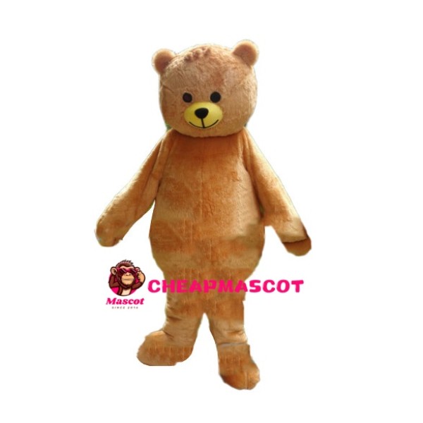 Lovely Brown Teddy Bear Mascot Costume