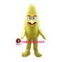 Yellow Conical Bird Mascot Costume