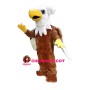 Brown Eagle With White Wings Mascot Costume