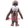 Brown Walrus With Long Teeth Mascot Costume