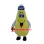 Rotatable Yellow Light Bulb Mascot Costume
