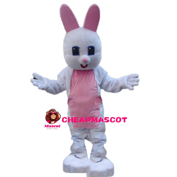 Innocent Weak White Rabbit Mascot Costume
