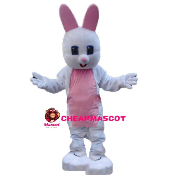 Innocent Weak White Rabbit Mascot Costume