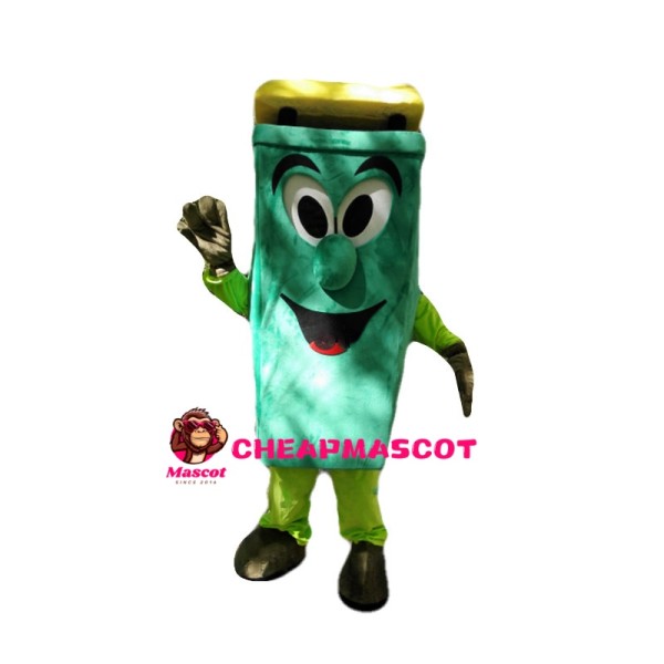 Cartoon Green Recycle Trash Mascot Costume