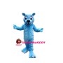Confused Blue Young Lion Mascot Costume