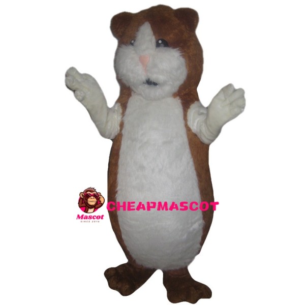 Soft Brown & White Chipmunk Mascot Costume