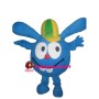 Blue Doll With So Long Ears Mascot Costume