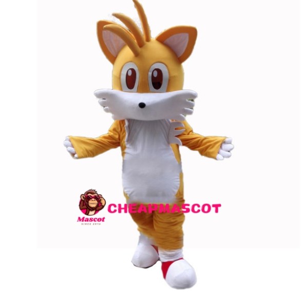 Cartoon Yellow Cat Mascot Costume