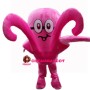Flexible Pink Octopus Mascot Costume