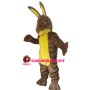 Large Brown & Yellow Rabbit Mascot Costume