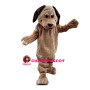 Brown Dog With Flat Mouth Mascot Costume