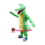 Cartoon Crocodile With Scalloped Teeth Mascot Costume