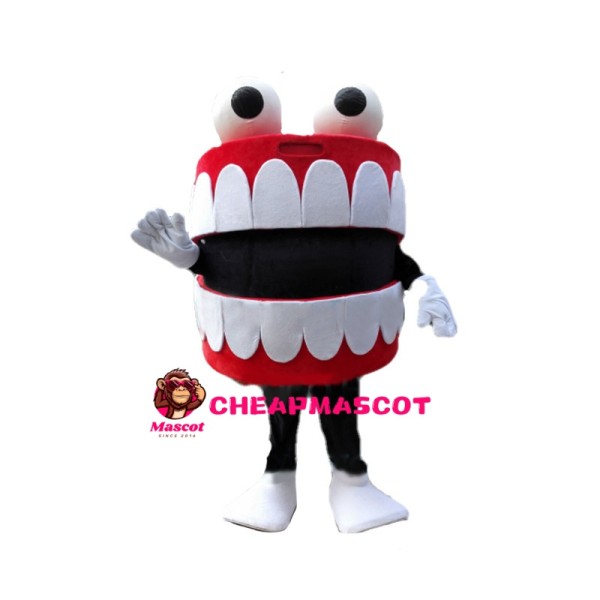 Funny Neat Teeth Mascot Costume