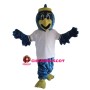 Blue Bird With White Shirt Mascot Costume