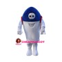 Blue Rocket Ready To Launch Mascot Costume