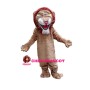 Adult Lion With Red Brown Mane Mascot Costume