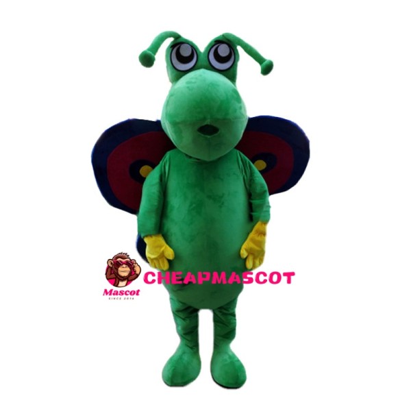 Beautiful Green Butterfly Mascot Costume
