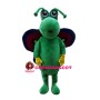 Beautiful Green Butterfly Mascot Costume