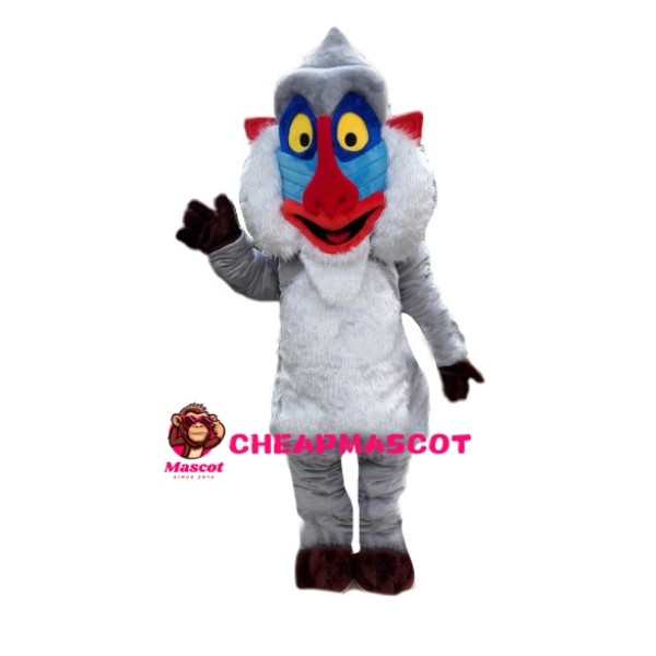 Golden Monkey With Painted Face Mascot Costume