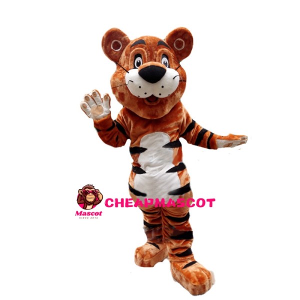 Happy Dancing Tiger Mascot Costume