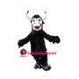 Steady Black Cattle Mascot Costume
