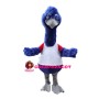 Small Blue Hairy Ostrich Mascot Costume