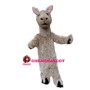 Walking Style Light Brown Alpaca Mascot Costume