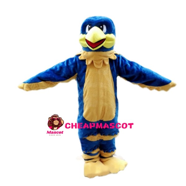 Convivial Blue & Yellow Bird Mascot Costume