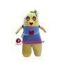 Pear Essence Wearing Blue Bib Mascot Costume