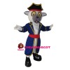 White Calf With Blue Coat Mascot Costume