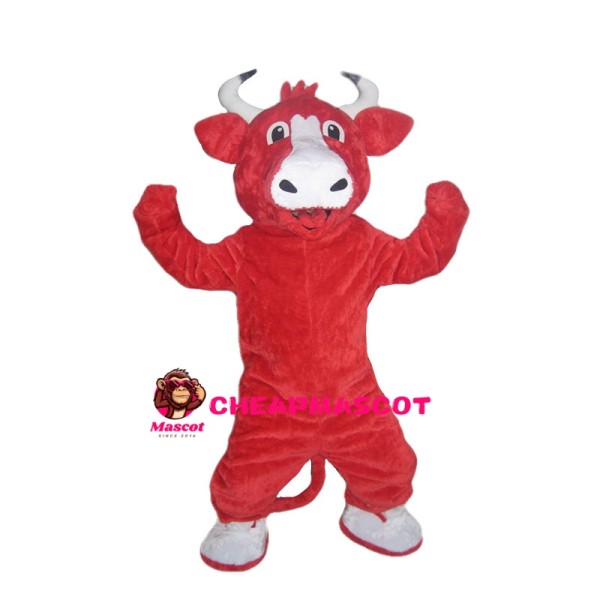 Naughty Red Bull Mascot Costume