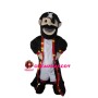 Bearded Pirate With Blindfold Mascot Costume