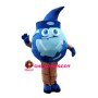 Cartoon Earth With Pointed Hat Mascot Costume