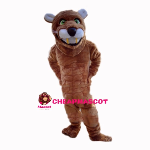 Casual Muscle Lion Mascot Costume