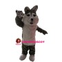 Furry Grey & White Wolf Mascot Costume