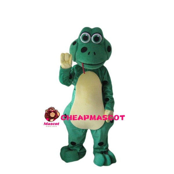 Spitting Green Snake Mascot Costume