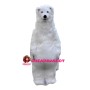 Thick Long Fur Polar Bear Mascot Costume