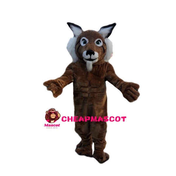 Older Muscle Tiger Mascot Costume