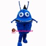 Scary Blue Bacterial Organism Mascot Costume