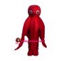 Cartoon Red Octopus Mascot Costume