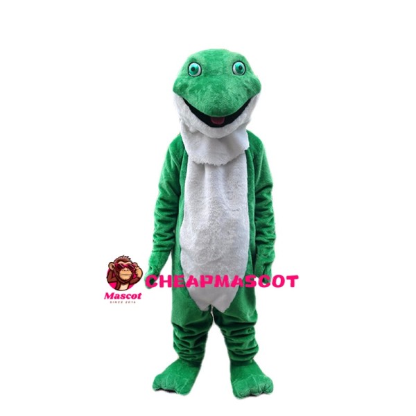 Crafty Snake With Green Eyes Mascot Costume