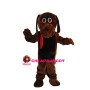Brown Tongue Out Dog Mascot Costume