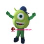 Green Monocular Mascot Costume